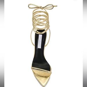 Tony Bianco Millie Sandal In Gold Foil Sz 8,5